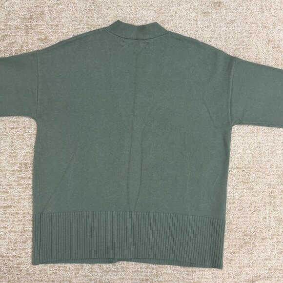 LOFT Green Button Front Cardigan | Size Small - Picture 2 of 7